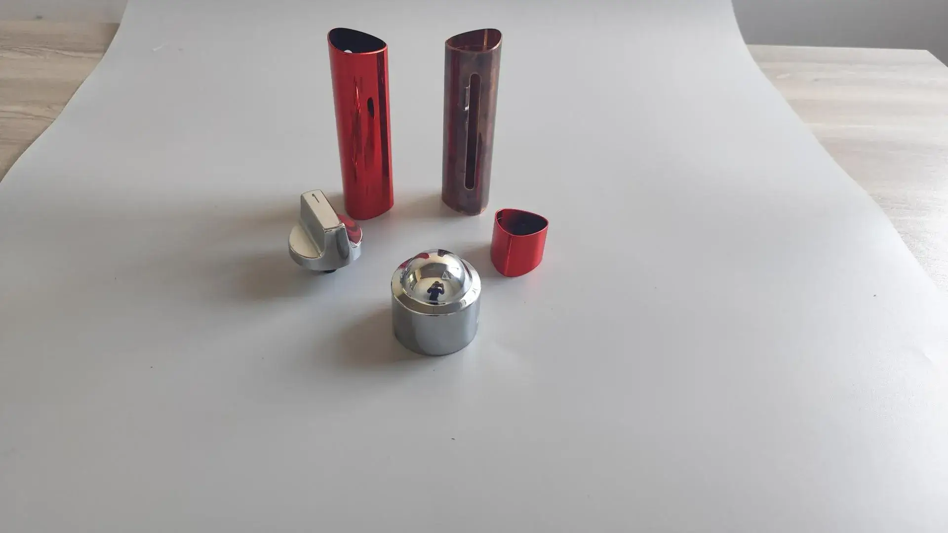 A high-fidelity CNC machined ABS prototype with a premium electroplated chrome finish, providing a realistic metallic appearance for functional testing.